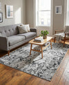 Geneva Terrace Collection Area Rug -  Morges Rectangle Gray  lifestyle 9