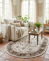 Andes Summit Collection Area Rug -  Aconcagua Oval Cream  lifestyle 72