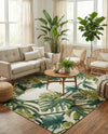 Seaside Blooms Collection Area Rug -  Ivy Rectangle Green  lifestyle 8