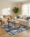Seaside Haven Rugs Collection Area Rug -  Lighthouse (Ivory and Navy Blue) Rectangle Ivory and Navy Blue  lifestyle 22