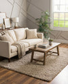 Plush Oasis Collection Area Rug - Serenity (Taupe) Rectangle Taupe  lifestyle 8