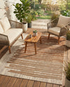 Urban Terrace Collection Area Rug -  Balcony Rectangle Beige Brown  lifestyle 8