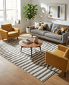 Soho Elegance Collection Area Rug -  Hudson (Dark Gray) Rectangle Dark Gray  lifestyle 10