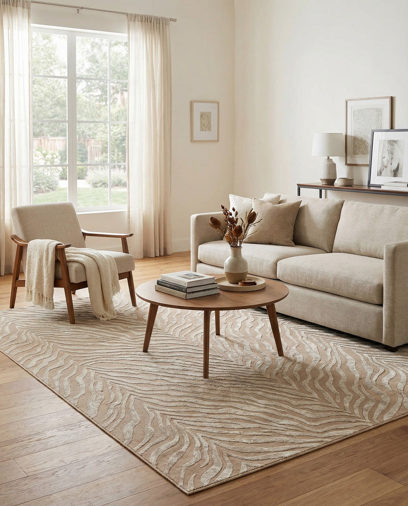Bloomsbury Elegance Collection Area Rug -  Chelsea Rectangle Ivory Beige  lifestyle 39