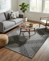 Urban Terrace Collection Area Rug -  Chelsea (Charcoal Gray) Rectangle Charcoal Gray  lifestyle 21