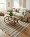 Woven Seaside Jute Collection Area Rug - Nantucket Rectangle Gray Ivory  lifestyle 52