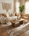 Desert Nomad Terrace Collection Area Rug - Sahara (Brown) Rectangle Brown  lifestyle 20