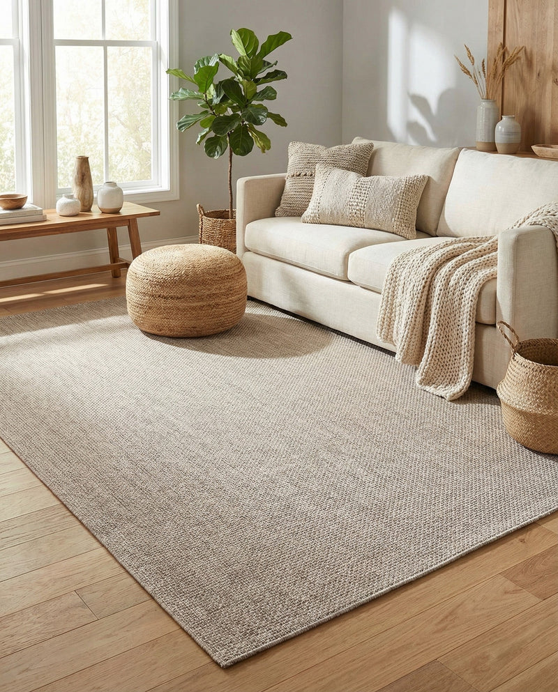 Seaside Serenity Collection Area Rug - Veranda (Beige) Rectangle Beige  lifestyle 12