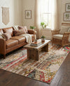 Outdoor Marrakesh Collection Area Rug -  Agadir Rectangle Multi Beige  lifestyle 25