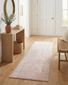 Brighton Stripes Collection Area Rug - Sussex (Pink) Runner Pink  lifestyle 55