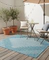 Urban Terrace Collection Area Rug -  Chelsea (Light Aqua) Square Light Aqua  lifestyle 54