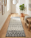 Mediterranean Lattice Collection Area Rug -  Casablanca (Ivory and Gray) Runner Ivory and Gray  lifestyle 35