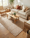 Garden Lattice Charm Collection Area Rug -  Pergola (Beige) Rectangle Beige  lifestyle 15