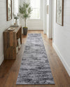 Sahara Essence Collection Area Rug - Oasis (Gray) Runner Gray  lifestyle 45