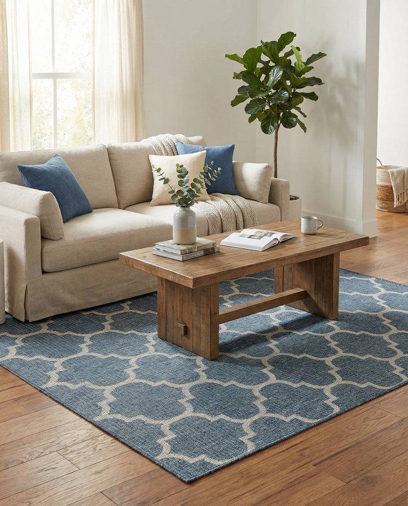 Savannah Pergola Collection Area Rug - Arbor (Navy Blue) Rectangle Navy Blue  lifestyle 21