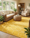 Trellis Mosaic Collection Area Rug - Arborville (Yellow) Rectangle Yellow  lifestyle 16