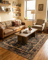 Neptune Elegance Collection Area Rug -  Galatea (Black) Rectangle Black  lifestyle 13