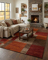 Autumn Meadow Collection Area Rug -  Sycamoreside (Multi) Rectangle Multi  lifestyle 11