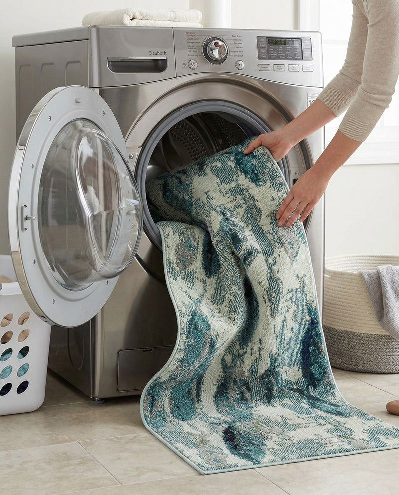 Sorrento Shores Collection Area Rug -  Praiano Runner Light Blue  lifestyle 33