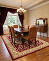 Versailles Elegance Collection Area Rug -  Montreuil Rectangle Red  lifestyle 71