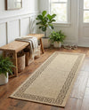Sahara Sands Collection Area Rug -  Elephantine Runner Natural  lifestyle 77
