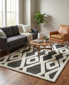 Monochrome Collection Area Rug -  Glacier Rectangle Gray  lifestyle 19