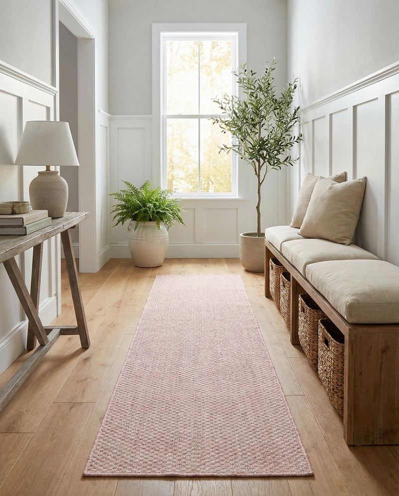 Seaside Serenity Collection Area Rug - Veranda (Whisper Pink) Runner Whisper Pink  lifestyle 53