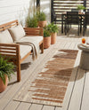 Urban Terrace Collection Area Rug -  Balcony Runner Beige Brown  lifestyle 52