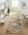 Urban Terrace Collection Area Rug - Metropolis Runner Gray  lifestyle 62