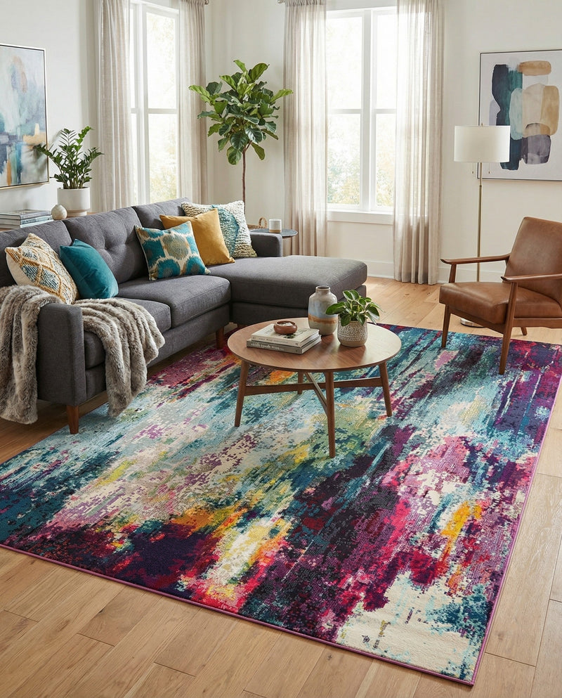 Chromatic Oasis Collection Area Rug -  Oasis Rectangle Multi  lifestyle 29
