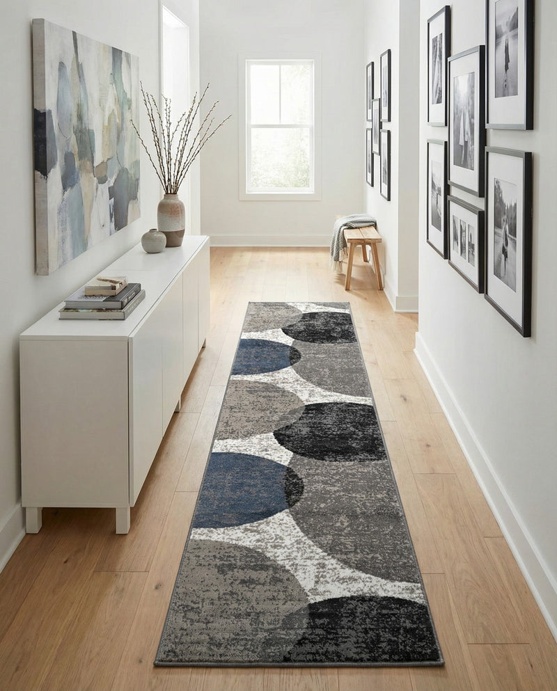 Copenhagen Edge Collection Area Rug -  Amager Runner Multi  lifestyle 59