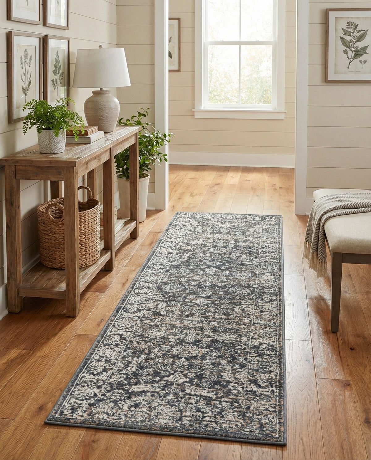 Metro Heights Collection Area Rug -  Astoria Runner Navy Blue  lifestyle 119