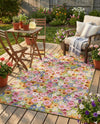 Seaside Blooms Collection Area Rug -  Marseilles Rectangle Multi  lifestyle 38