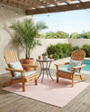 Jill Zarin Sedona Oasis Outdoor Collection Area Rug - Coconino (Pink Roses) Square Pink Roses  lifestyle 56