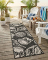 Seaside Haven Rugs Collection Area Rug -  Lighthouse (Black and White) Runner Black and White  lifestyle 65