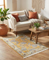 Arcadia Rugs Collection Area Rug - Eden (Yellow) Rectangle Yellow  lifestyle 8