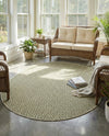 Urban Oasis Rugs Collection Area Rug -  Rooftop (Green) Oval Green  lifestyle 47