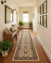 Isfahan Elegance Collection Area Rug - Naghsh-e Jahan (Ivory) Runner Ivory  lifestyle 83