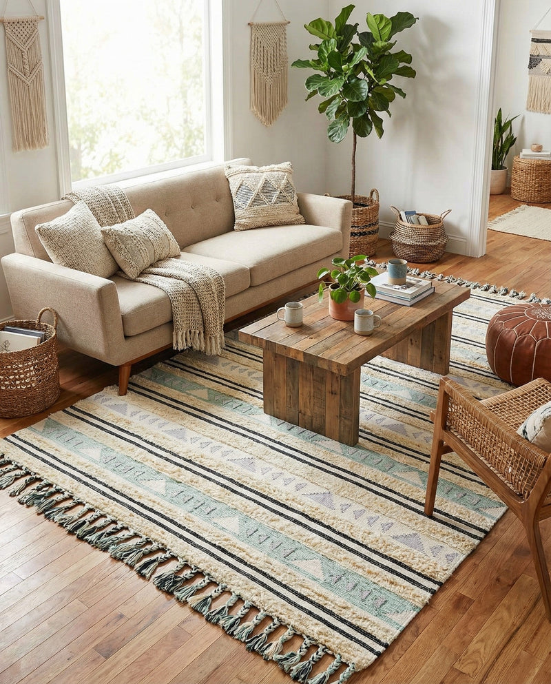 Sonoran Collection Area Rug - Montezuma Rectangle Aquamarine  lifestyle 23