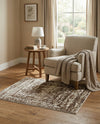 Sanctuary Retreat Collection Area Rug -  Asylum Rectangle Chocolate Brown  lifestyle 48