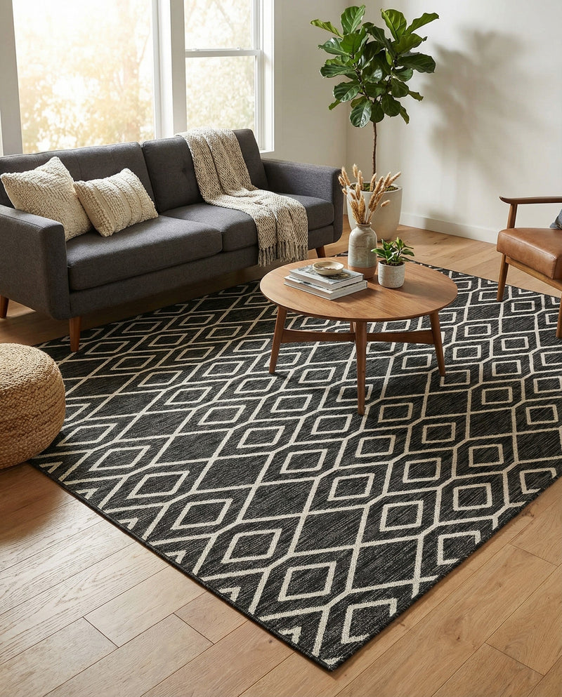Urban Oasis Rugs Collection Area Rug -  Boulevard (Charcoal Gray) Rectangle Charcoal Gray  lifestyle 6