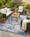 Patio Heritage Collection Area Rug - Santorini Rectangle Navy Blue  lifestyle 10