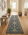 Coastal Terrace Collection Area Rug -  Dunes Runner Navy Blue  lifestyle 68