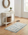 Seville Stripes Collection Area Rug -  Granada (Blue) Rectangle Blue  lifestyle 15