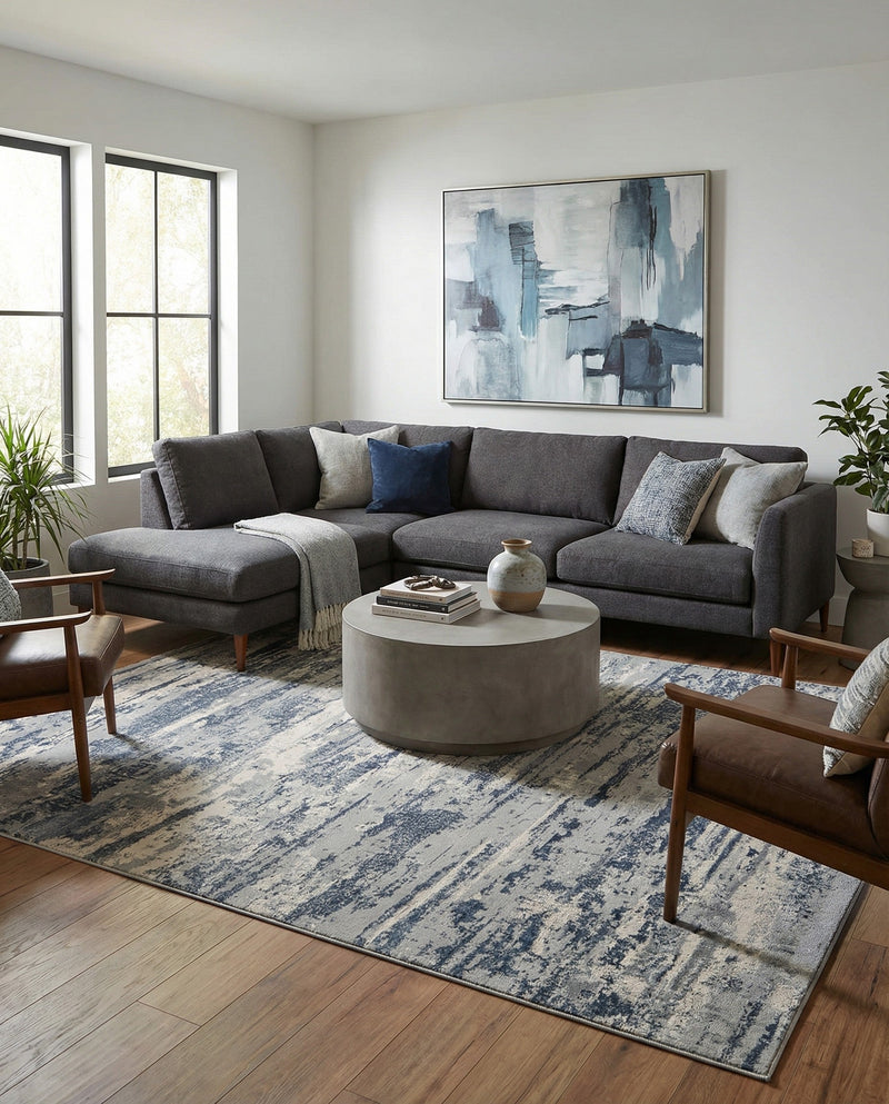 Aegean Elegance Collection Area Rug - Mesa Rectangle Gray  lifestyle 26