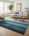 Marrakesh Elegance Collection Area Rug -  Agadir Rectangle Blue  lifestyle 6