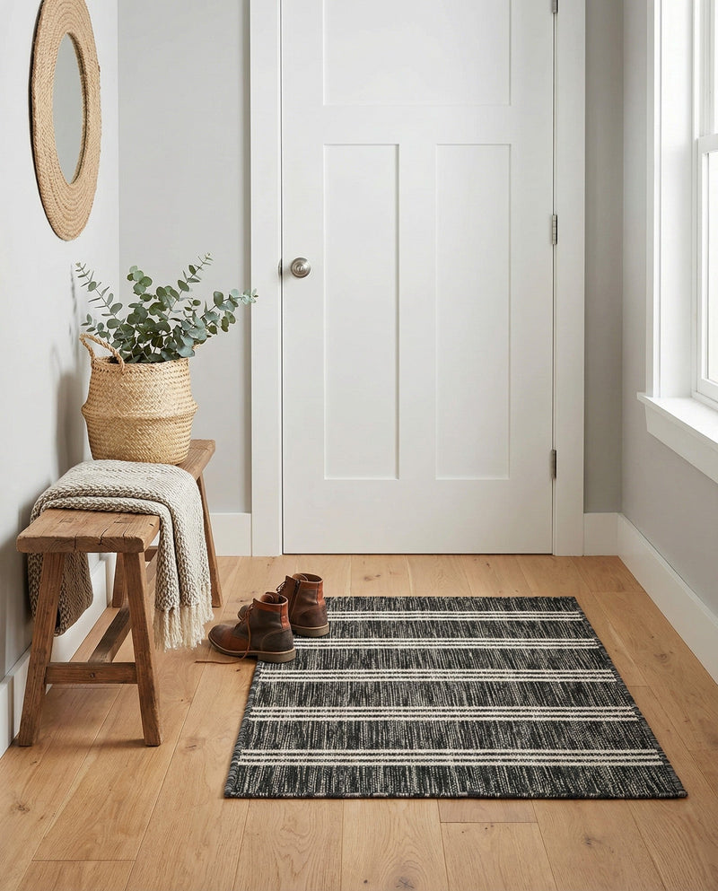 Urban Oasis Rugs Collection Area Rug -  District (Charcoal) Rectangle Charcoal  lifestyle 29