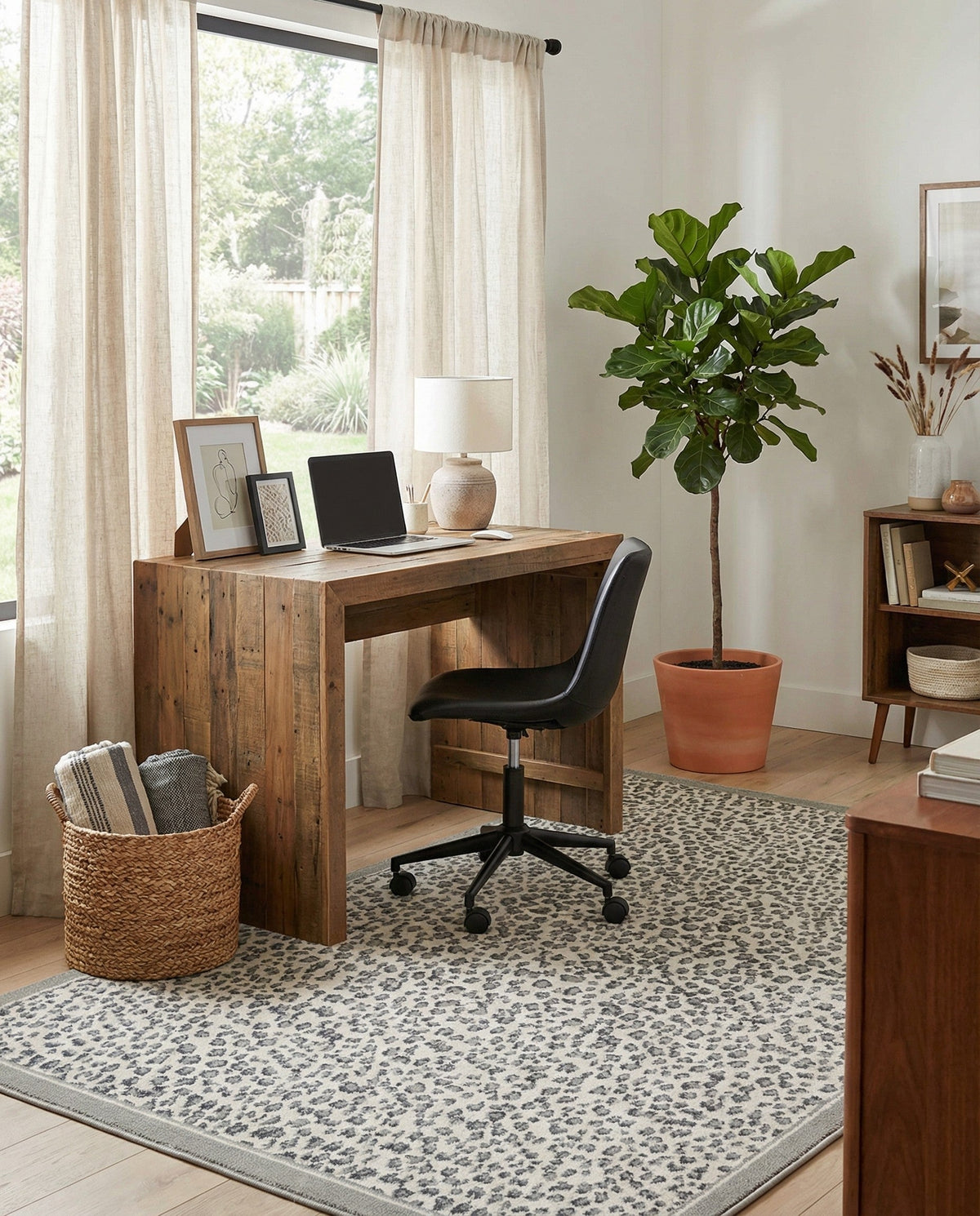 Savannah Sojourn Collection Area Rug - Serengeti Rectangle Gray  lifestyle 28
