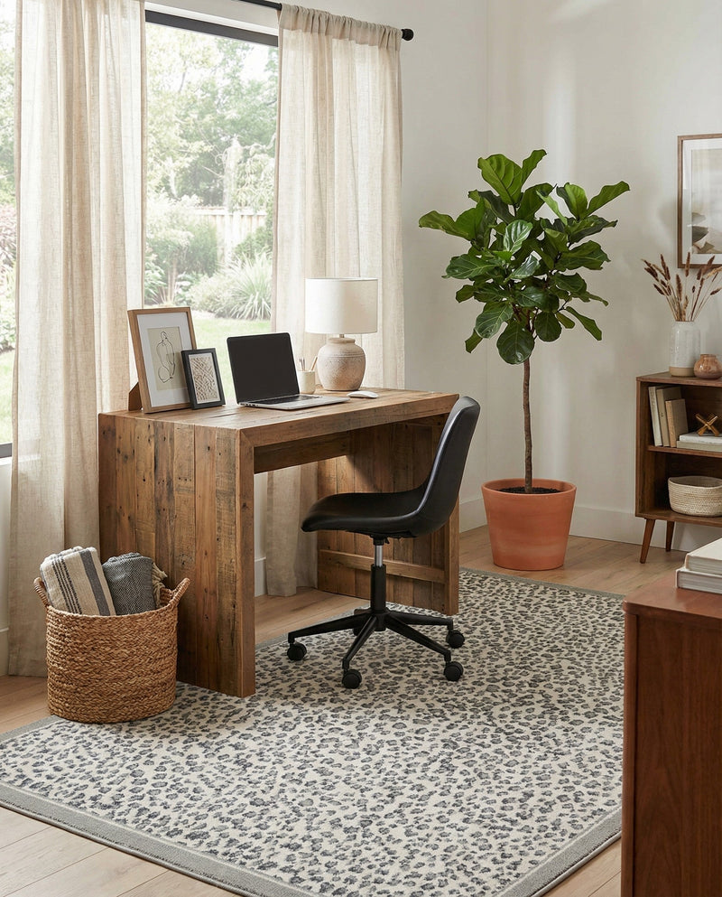 Savannah Sojourn Collection Area Rug - Serengeti Rectangle Gray  lifestyle 28