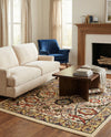 Tabriz Tapestry Collection Area Rug - Sahand (Cream) Rectangle Cream  lifestyle 6